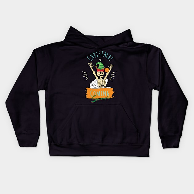 christmas is coming soon Kids Hoodie by iconking1234